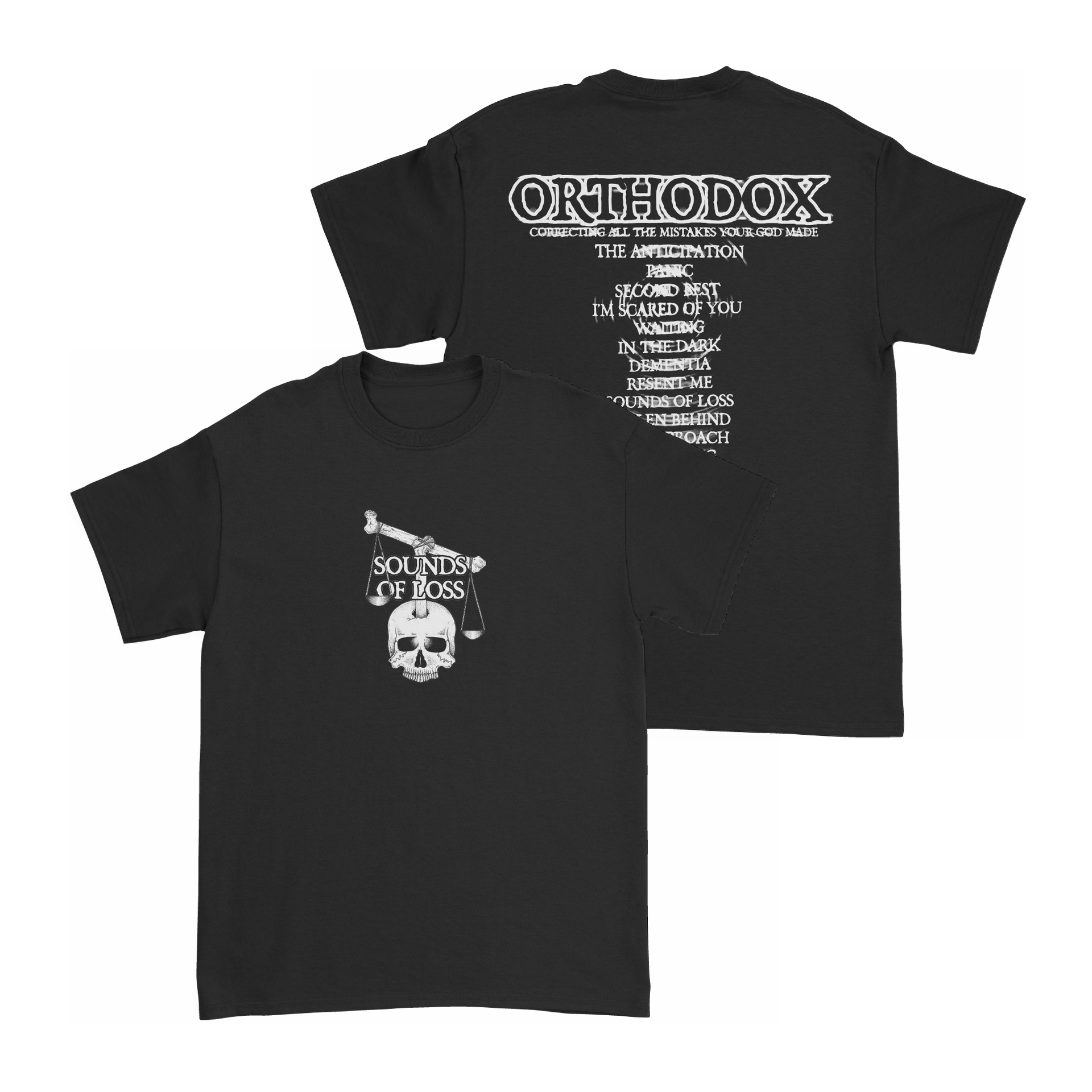 トップス Religion border long tee patch archive Sounds of Loss T-Shirt (Black) – Orthodox Official Merchandise